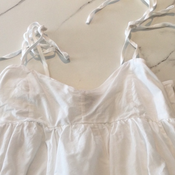 Forever 21 white prairie babydoll dress, small. - Picture 4 of 6